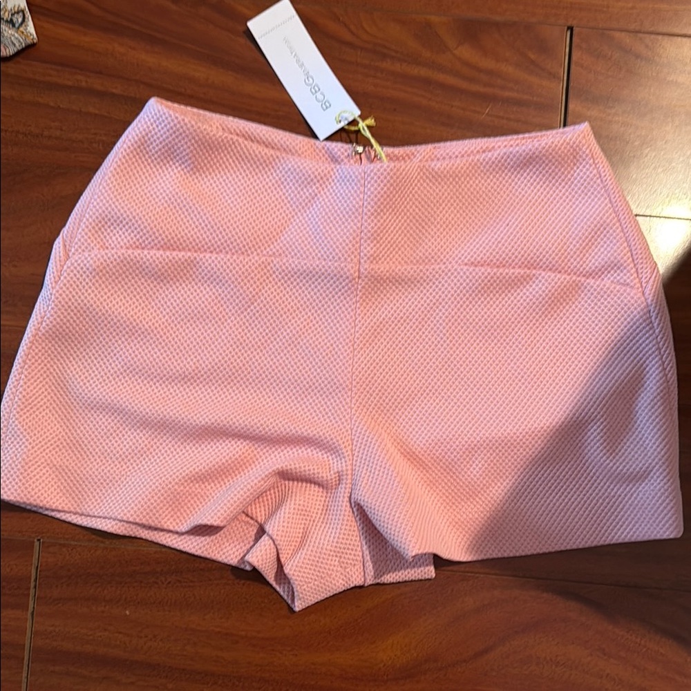 BCBGeneration High Waist Pink Shorts with Seamless Waistband